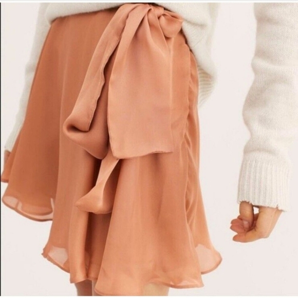 KAS New York  Free People Skirt Blue  size Small - Picture 3 of 8